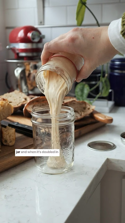How to create a sourdough starter #cookingfromscratch #sourdough