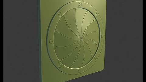 Blender 2.8: Modeling a SciFi Air Vent