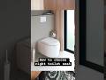 Choosing the Right Toilet Seat! #bathroomdesign  #hometips #shorts