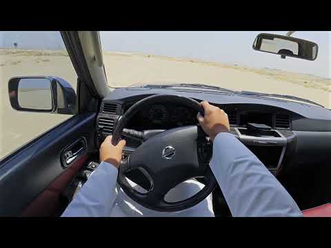 2024 نيسان باترول سوبر سفاري Y61 اوتوماتيك الاسطورة تجربة قيادة من منظور السائقوضوت محيطي POV