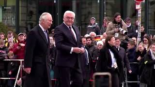King Charles welcomed by Germany's Steinmeier