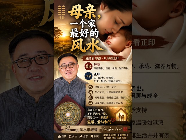 母亲, 一个家最好的风水. Penang Feng Shui Master Lee  #penang #penangfengshui #易经 #家居風水宜忌