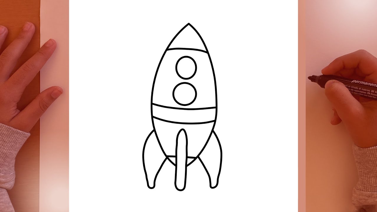 COMO DESENHAR UM FOGUETE - YouTube