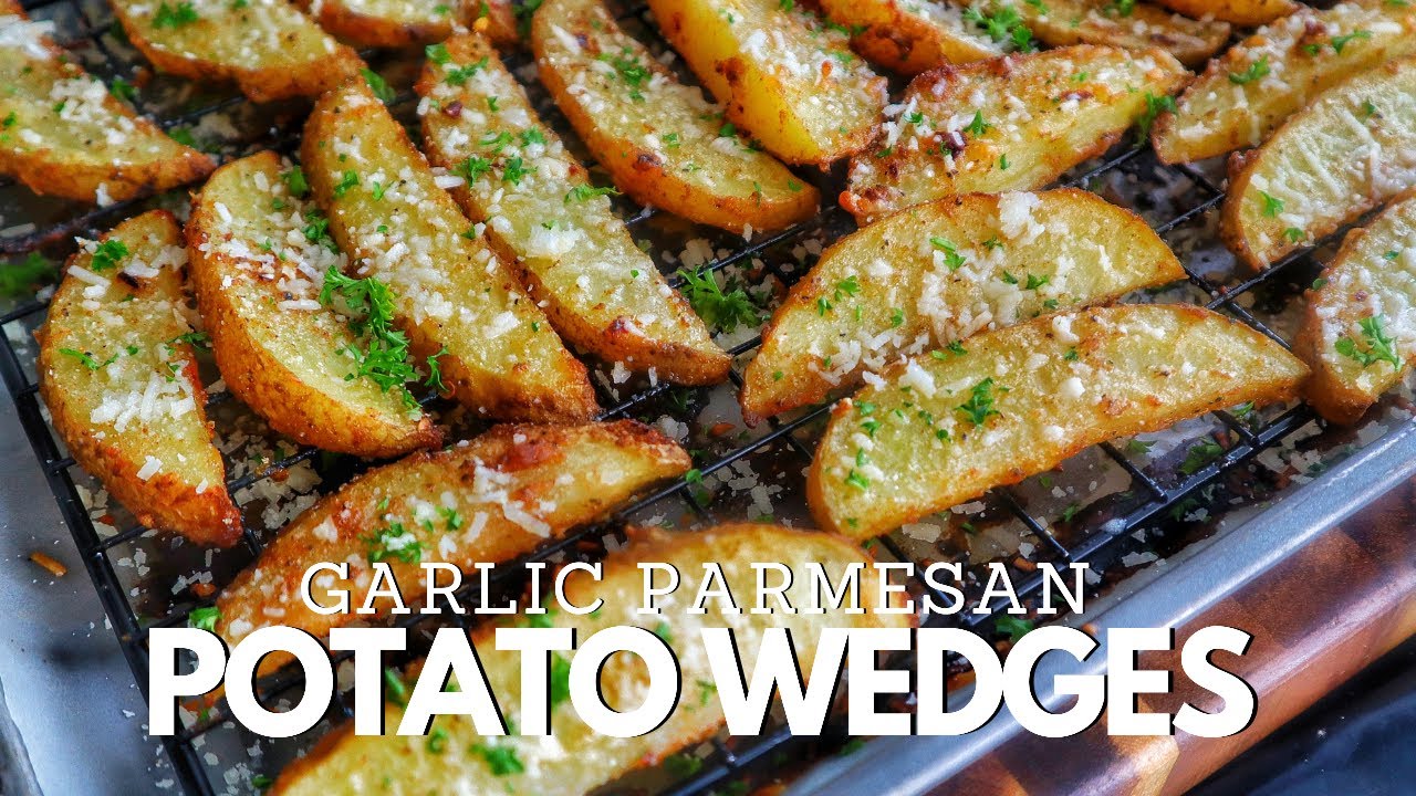 Garlic Parmesan Potato Wedges: The Ultimate Snack - YouTube