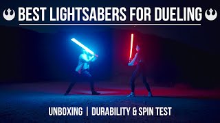 BEST LIGHTSABER for DUELING & SPINNING! (ARTSABERS Simplex V2 Base-Lit Lightsabers)