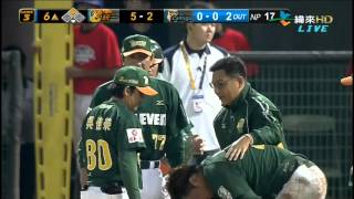 [2012 Taiwan Series G3] 六上 統一得1分 & 本壘攻防