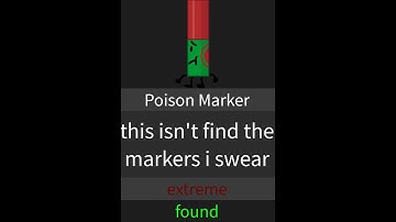 How to get Poison Marker in Find the bfb Characters (920)