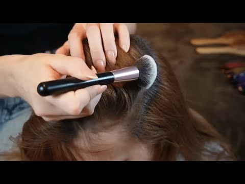 Asmr 3 hours of scalp check for better sleep after a long day