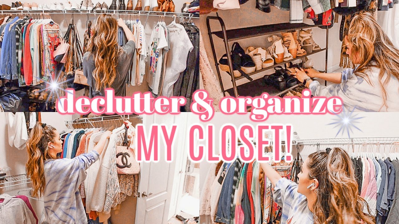 EXTREME DECLUTTER & ORGANIZE MY CLOSET! SPRING CLEANING 2021 | Liza ...