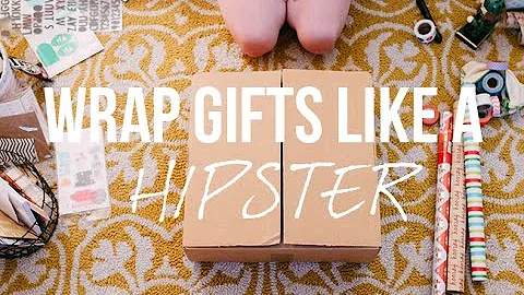 How to wrap Christmas gifts like a HIPSTER | Abbey...