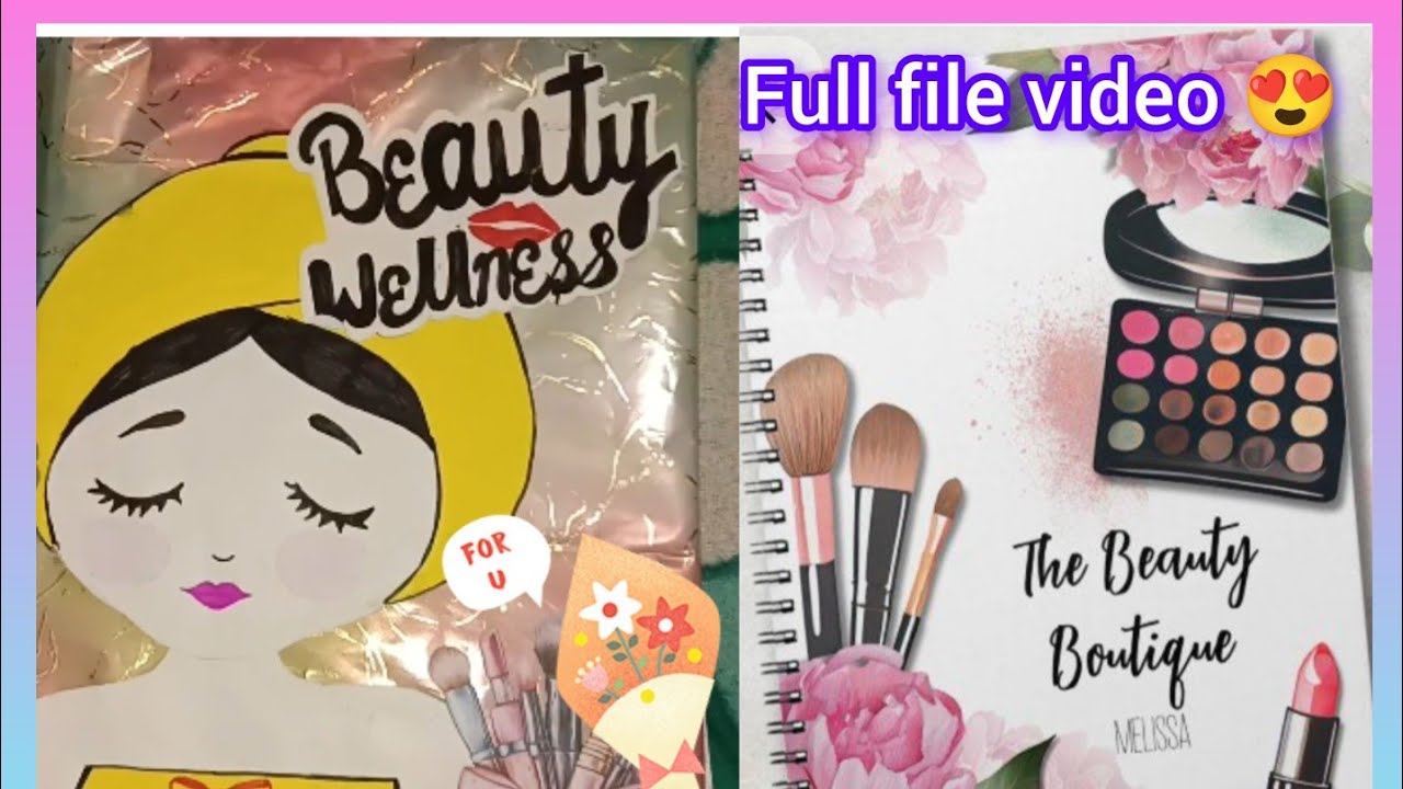 Beauty Wellness project file | beauty Palace file decoration | beauty Wellness class 10th Hindi 😍