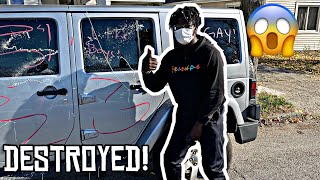 I DESTROYED MY FRIENDS JEEP! (HE GOT SO MAD)