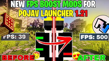Best Fps Boost Mods For Pojav Launcher 1.21 🔥 | New Fps Boost Mods For Pojav Launcher 200+fps 💀