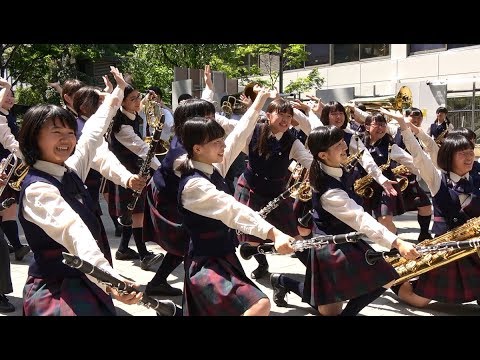 大西学園中高等学校吹奏楽⑥『サンバデジャネイロ』@コンサートの森・第十二回銀座柳まつり