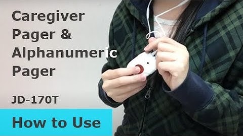 【How to Use】Caregiver Pager【JD-100】& Alphanumeric Pager【Gold Apollo 金阿波羅】