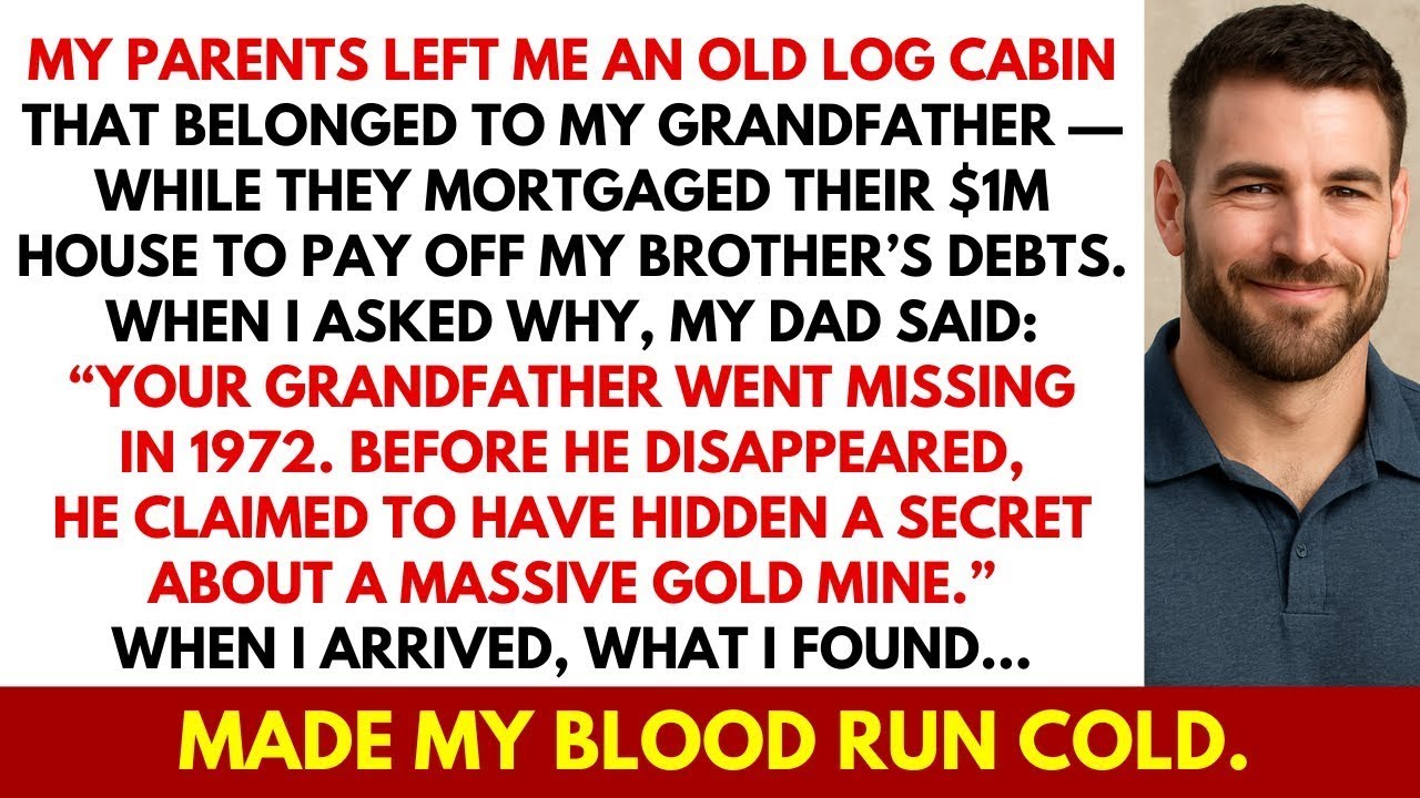 My Parents Left Me My Missing Grandfather’s Abandoned Wood Cabin  When I Arrived, What I Found