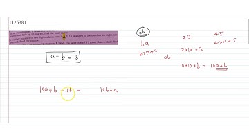 A number consists of two digits whose sum is `8.` If `18` is added to the number its digits ar