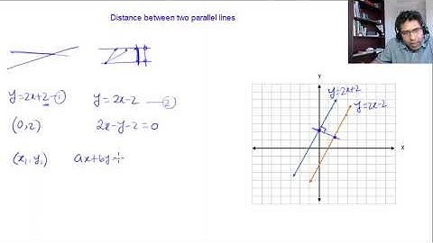 Distance between two parallel lines
