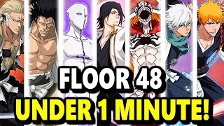 Bleach Brave Souls: Senkaimon Tower - Floor 48 Under 1 Minute! (12/3 - 12/17)