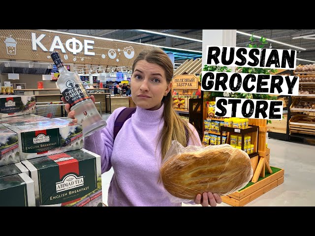 GROCERY STORE IN RUSSIA 2022 🇷🇺 Food u0026 Prices | How is it RIGHT NOW? class=