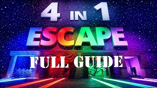 4 IN 1 ESCAPE ROOM | TUTORIAL | FORTNITE