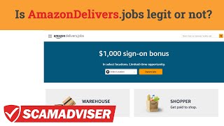 AmazonDelivers.jobs - legit or not? Is it the official website to apply for Amazon deliver job?