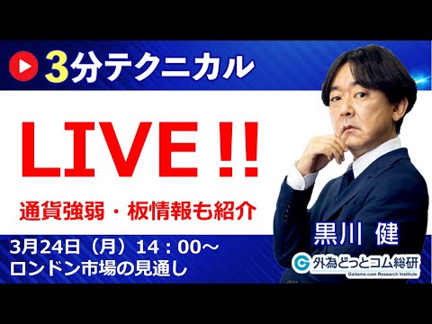見通しズバリ！3分テクニカル分析「ライブ‼」 ロンドン市場の見通し　2025年3月24日
