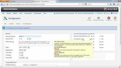 Suchmaschinenfreundliche URLs - Einstieg in Joomla!