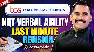 Tcs Nqt Verbal Ability Pyq Last Minute Revision Tcs Verbal Ability Mock Test  Tcs Verbal Ability