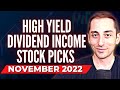 November Stock Market Commentary &amp; High Yield Dividend Stock Picks | Income Investing | Ep.32