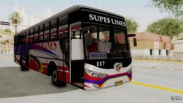 Superlines Ordinary Bus Driving with Signal Light Gta San Andreas Gameplay