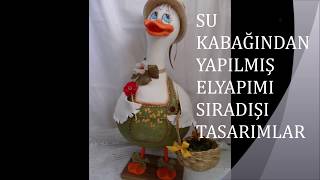 HARİKA ÇOK İLGİNÇ SU KABAĞINDAN YAPILMIŞ TASARIMLAR #handmade #sukabağı #tasarım #ilginç