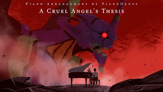 [1 Hour] Evangelion OP - A Cruel Angel's Thesis (Dark Piano Version)