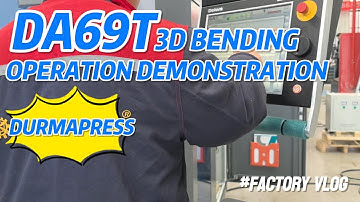 How does the DA69T control system perform 3D simulation bending?