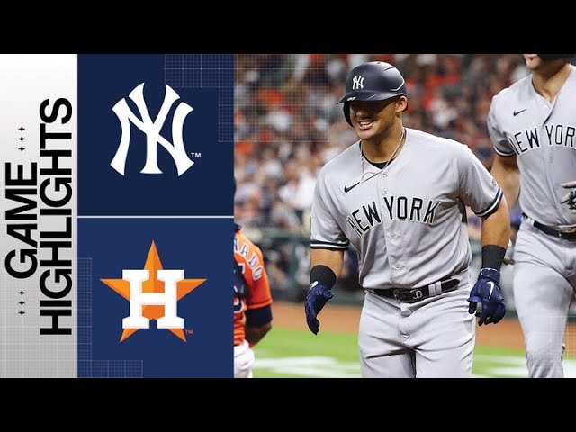 New York Yankees @ Houston Astros, Game Highlights