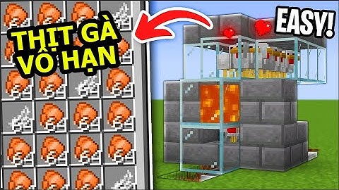 Cách Làm Máy FARM Thịt Gà Tự Động Cực Dễ Trong Minecraft