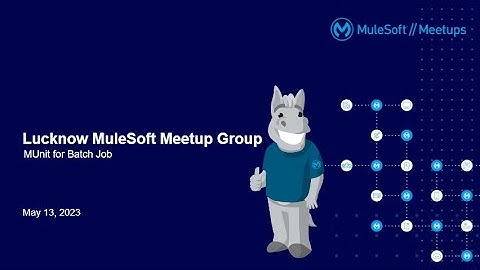 Lucknow Virtual Meetup: MUnit for Batch Processing in Munit 4