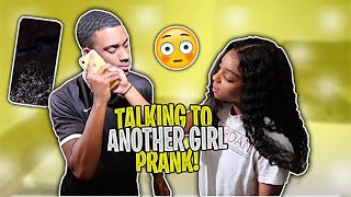 CHEATING ON MY GIRLFRIEND WITH ANOTHER GIRL ON THE PHONE PRANK *SHE BREAKS MY IPHONE XR*