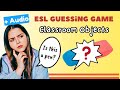Can your students name these classroom objects vocabulary game with audio noprep