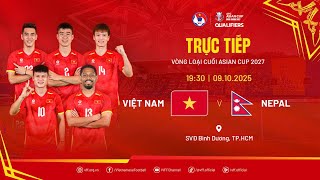 🔴Trực tiếp: ĐT Việt Nam vs ĐT Nepal |19:30-09.10.2025| Vòng Loại Asian Cup 2027