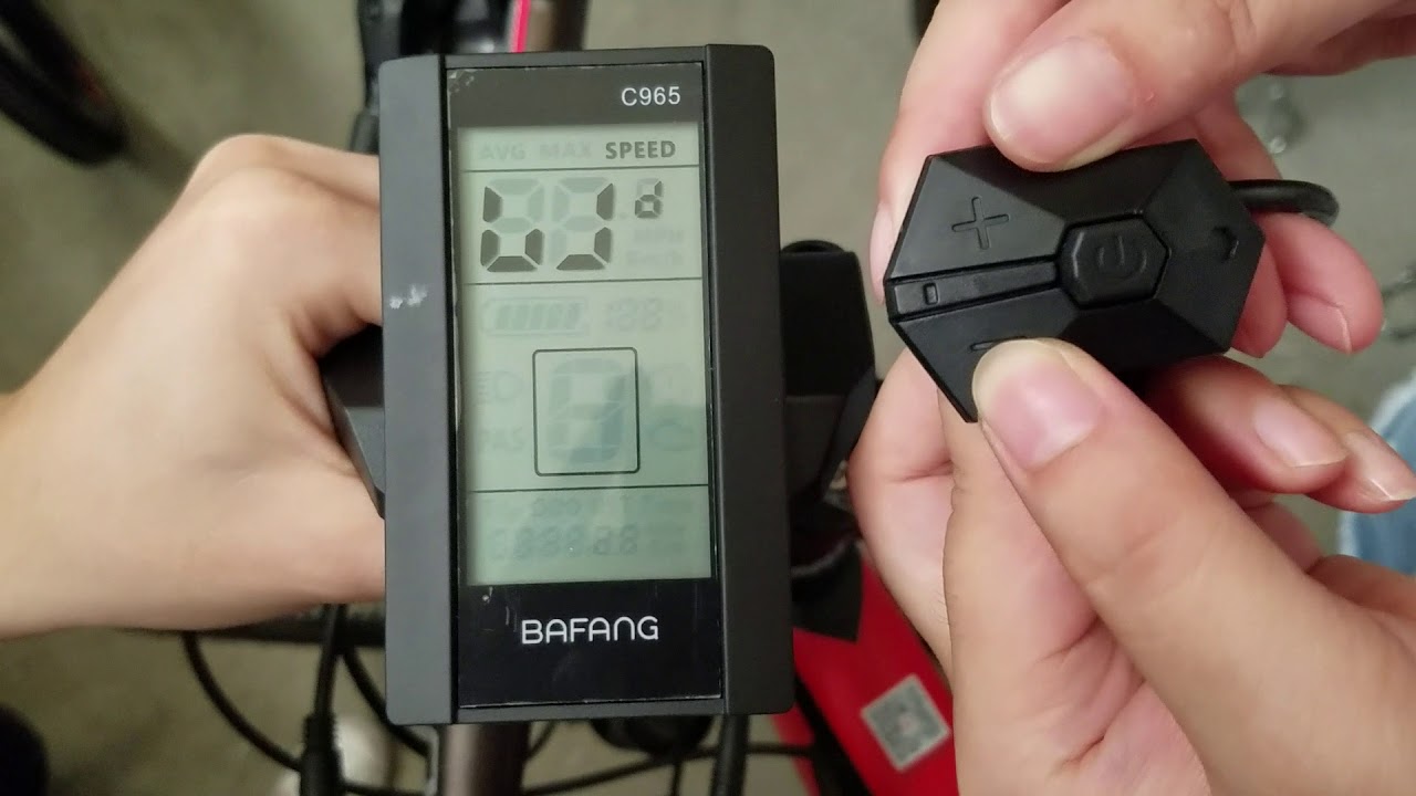 How to set the wheel size on the C961 Bafang Display for your electric