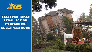 Bellevue takes legal action to demolish collapsed home