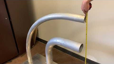 Measuring Centerline Radius of a 90 Degree Elbow