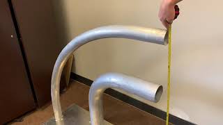 Measuring Centerline Radius of a 90 Degree Elbow