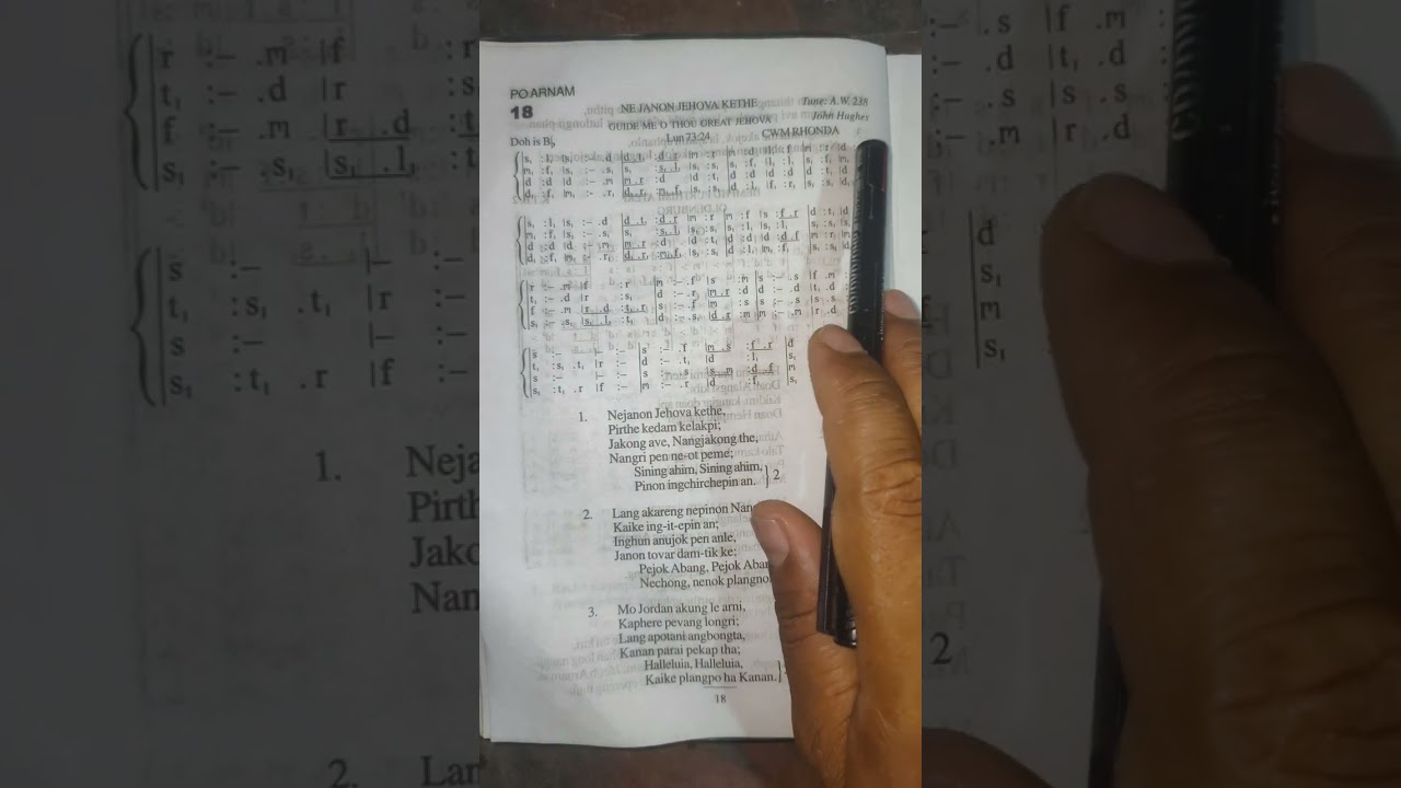 Guide me o thou great Jehova (Ne janon Jehova kethe) ::: tonic solfa