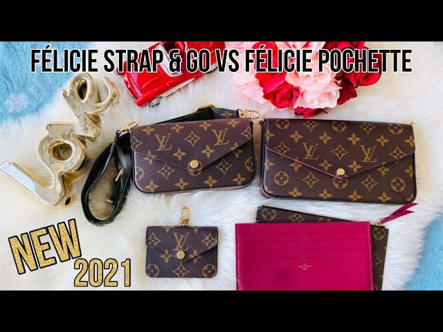 LOUIS VUITTON Felicie Pochette vs EASY POUCH ON STRAP 🥰💓 Which