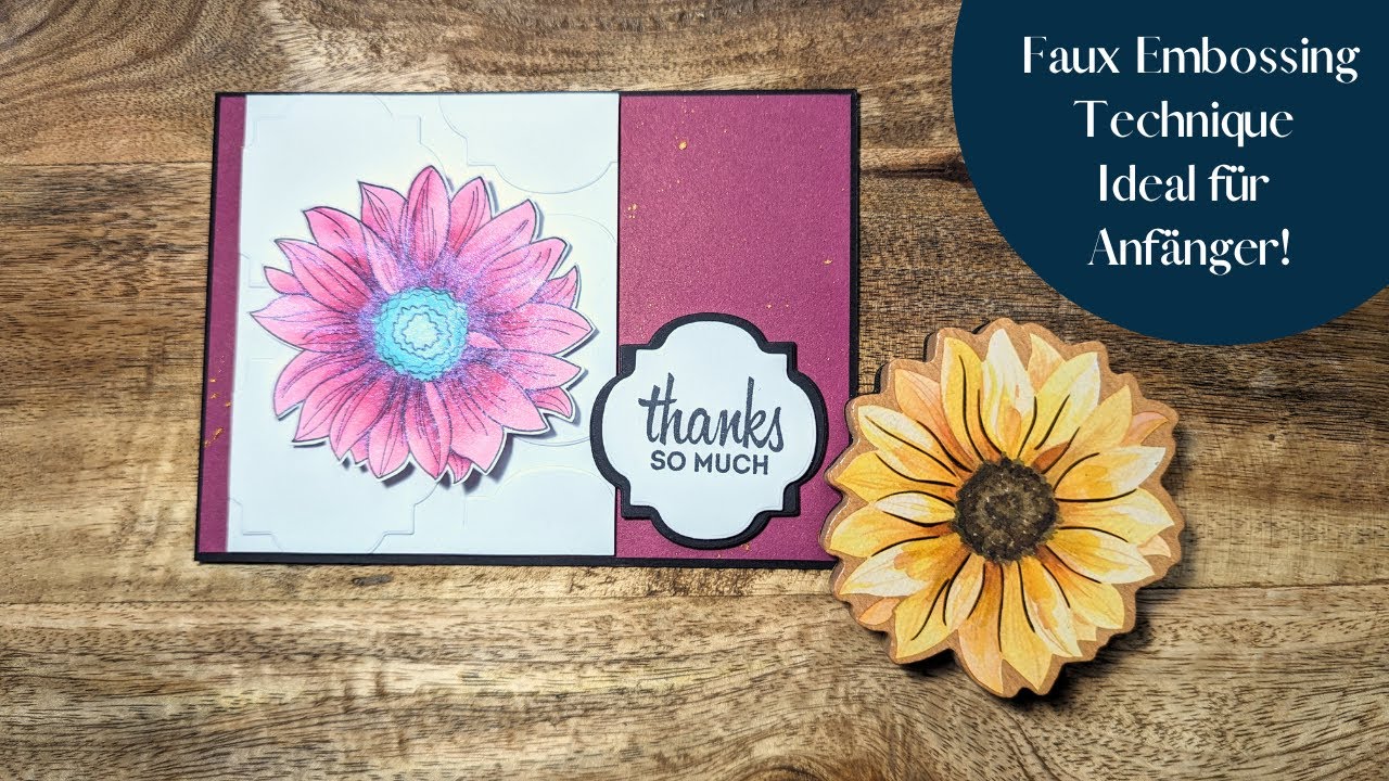 Einfache Karten mit Action Stanzen basteln I Neue Action Holzstempel I ...