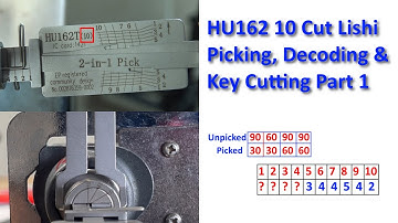 (574) HU162T 10 Cut Lishi Picking Decoding & Key Making Part 1