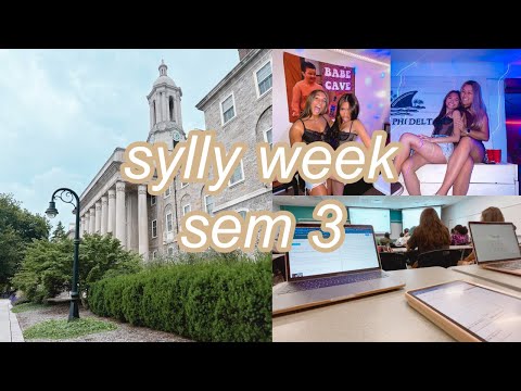 first week of school vlog @ PSU (classes, parties, friends)
