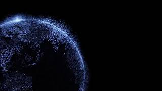 Blue HUD Globe Animation Vfx Footage